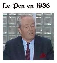 Le Pen en 1988