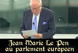 Le Pen au parlement européen