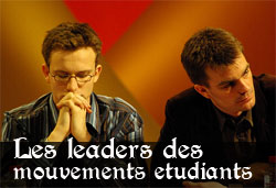 Leaders des mouvements étudiants