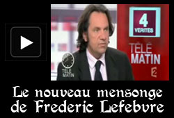 Frédéric Lefebvre ment