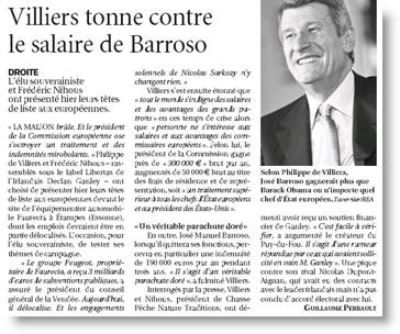 Le Figaro - Barroso et de Villiers