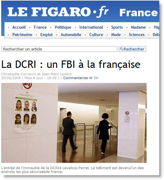 Le Figaro et la DCRI