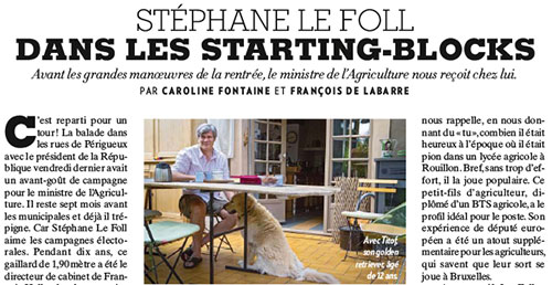 Le Foll sur les starting blocks (Paris Match)