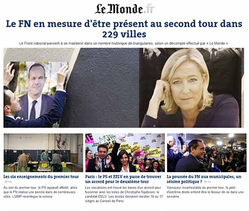 Le Monde du 24 mars 2014