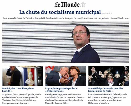 Le Monde du 31 mars 2014