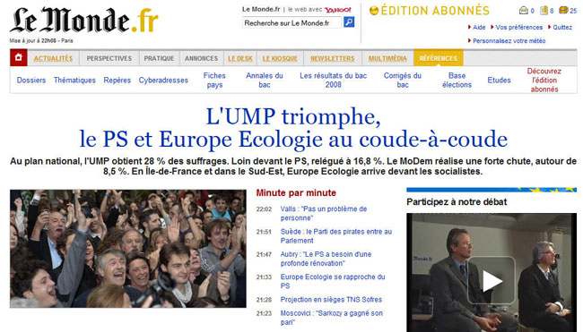 Le Monde - 7 juin 2009 - 22h