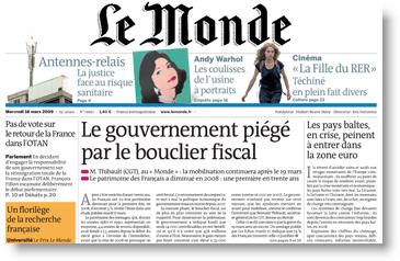 Le Monde - bouclier fiscal