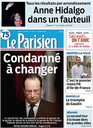 Le Parisien du 31 mars 2014