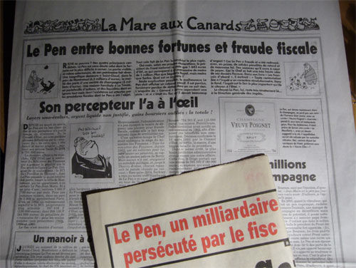 Le Pen Canard enchaîné 2007