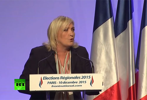 Le Pen aux élections régionales