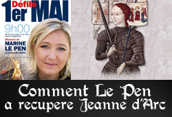 Le Pen et Jeanne d'Arc