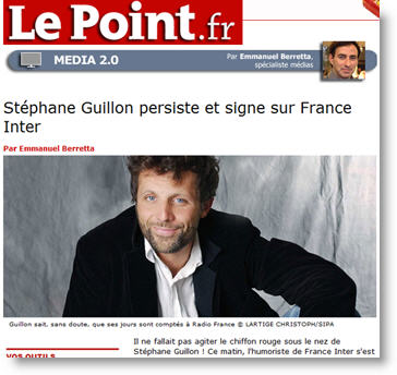 Le Point et Stéphane Guillon