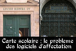 Logiciels "Carte scolaire"