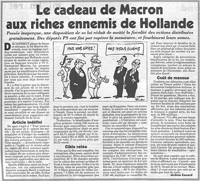 Loi Macron - Canard enchaîné
