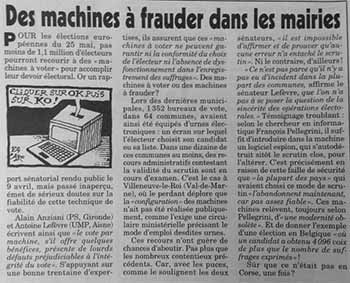 Machine à frauder