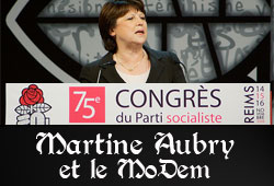Martine Aubry et le MoDem