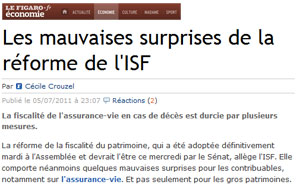 Les mauvaises surprises de l'ISF
