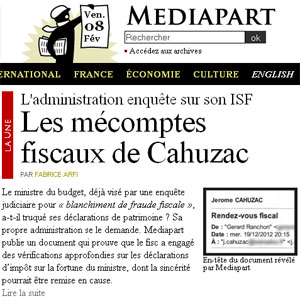 Mécomptes fiscaux de Cahuzac