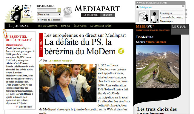 Mediapart - 7 juin 2009 - 22h