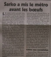 Métro du Grand Paris dans Le Canard enchaîné