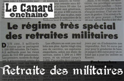 Retraites des militaires