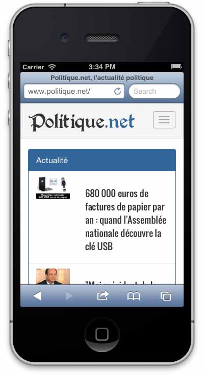 Mobile Responsive Politique.net