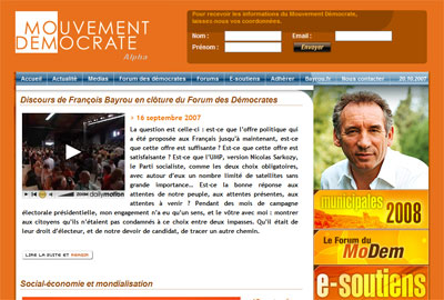 Mouvementdemocrate.fr