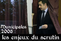 Municipales 2008, vote Sarkozy