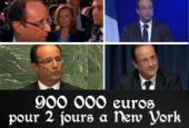 Hollande à New York : 900 000 euros pour deux jours ou 100 000 euros de moins que Sarkozy ?