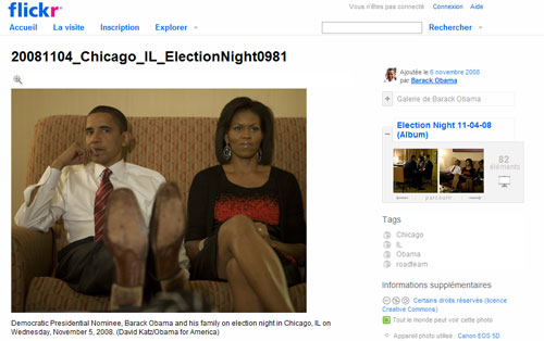 Obama sur Flickr