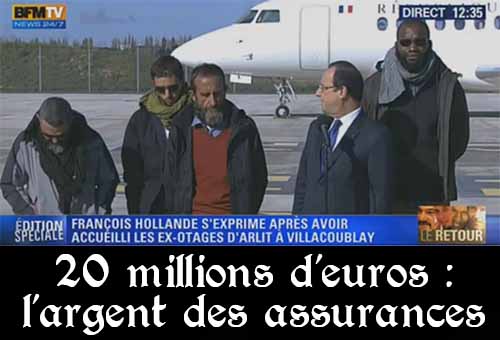 Otages, argent des assurances