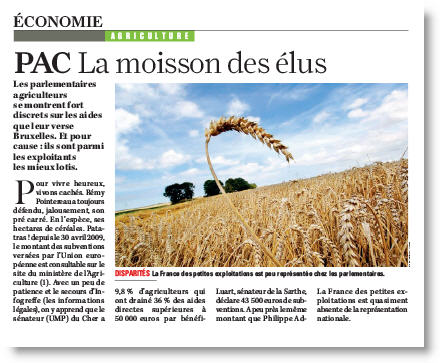 PAC, la moisson des élus