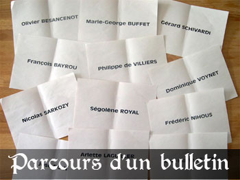 Quel est le parcours du bulletin de vote ?