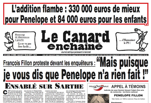 Penelope Fillon - Affaire Canard enchaîné