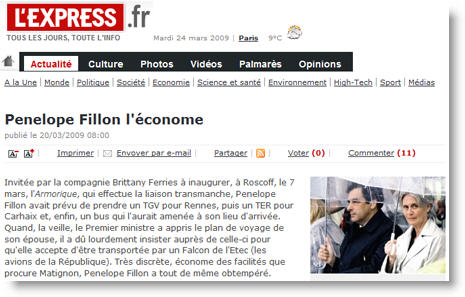 Penelope Fillon l'économe