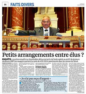 Petits arrangements entre élus - Le Parisien