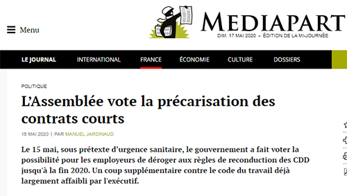 Précarisation des contrats courts