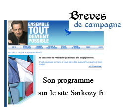 Le programme de Sarkozy