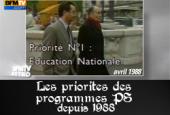 Programmes des candidats PS depuis 1988