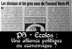 Alliance PS Europe Ecologie - Le Canard enchaîné