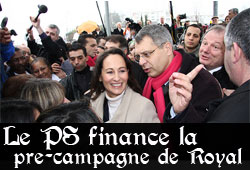 Le PS finance Ségolène Royal