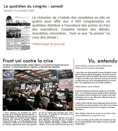 Quotidien du Congrès de Reims