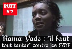 Rama Yade et les SDF