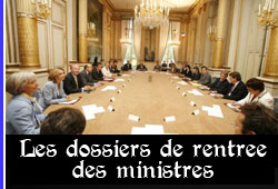 Rentrée des ministres