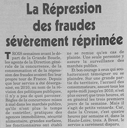 Répression des fraudes - Canard enchaîné