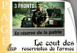 Réservistes de l'armée française