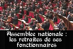 Retraite des fonctionnaires de l'Assemblée nationale