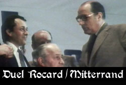 Rocard et Mitterrand