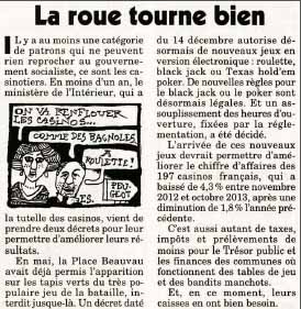 La roue tourne bien (Le Canard enchainé)