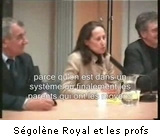 Royal et les profs